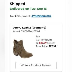 Women’s booties 7.5